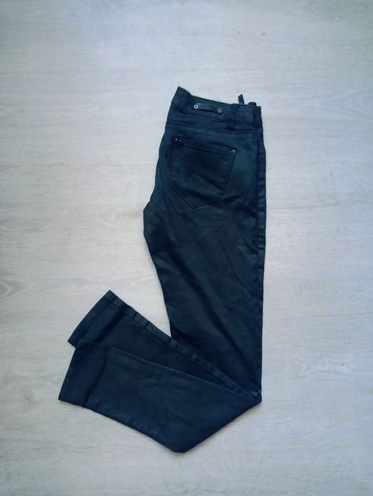 Spodnie szklisty czarny jeans toxic rozmiar M damskie