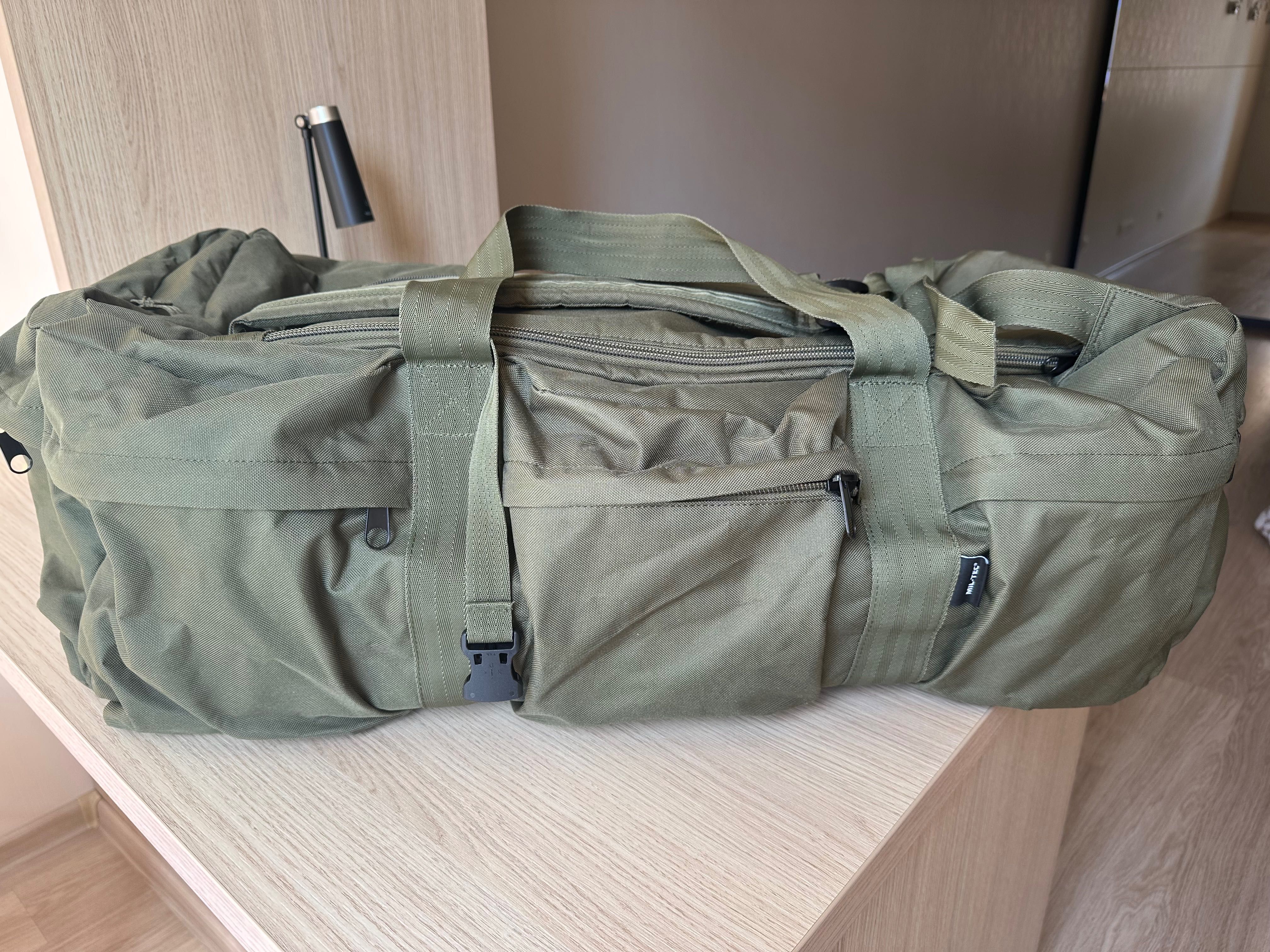Сумка-рюкзак Mil-Tec Combat Duffle Bag Tap 98 л - Olive  Б/в