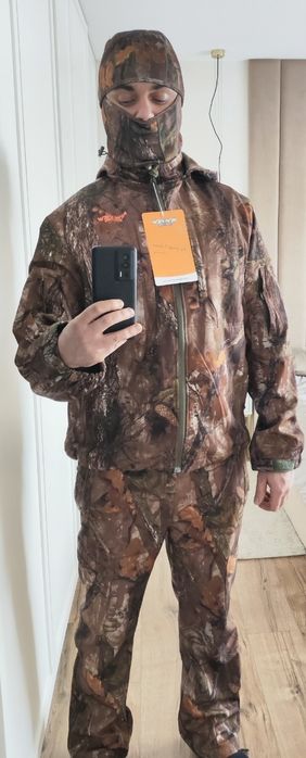 Strój myśliwski/wędkarski miękki i cichy – dla wymagających roz L