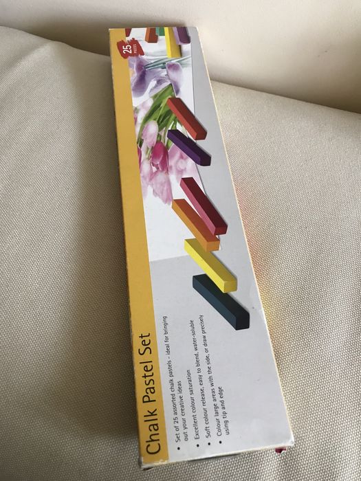 Zestaw 25 kred pastelowych pastele kredowe intensywne kolory nowe