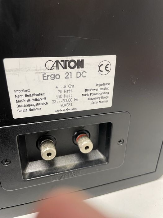Kolumny głośnikowe monitory Canton Ergo 21DC sprawne