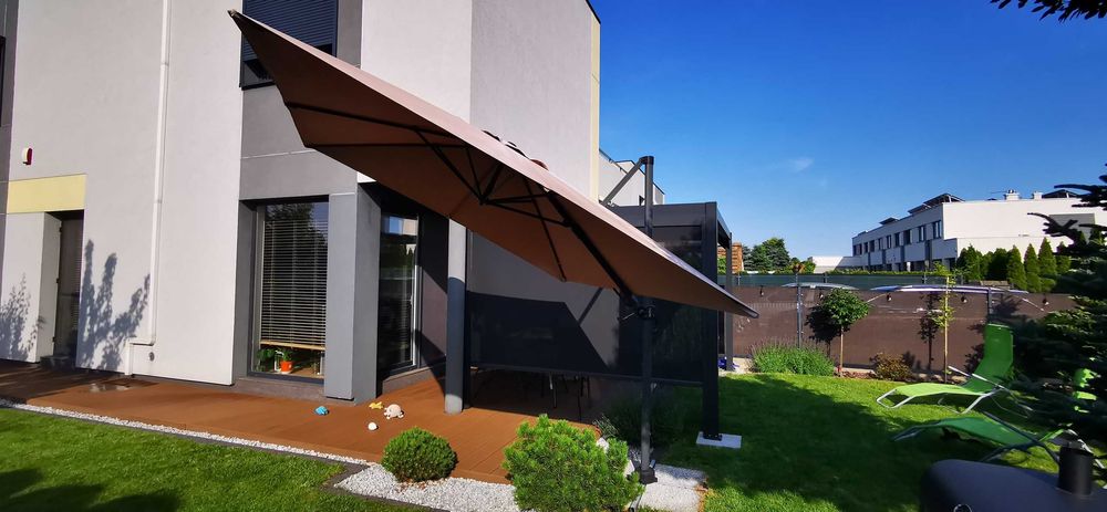 parasol ogrodowy obrotowy DERBY RAVENNA AX 275 X 275