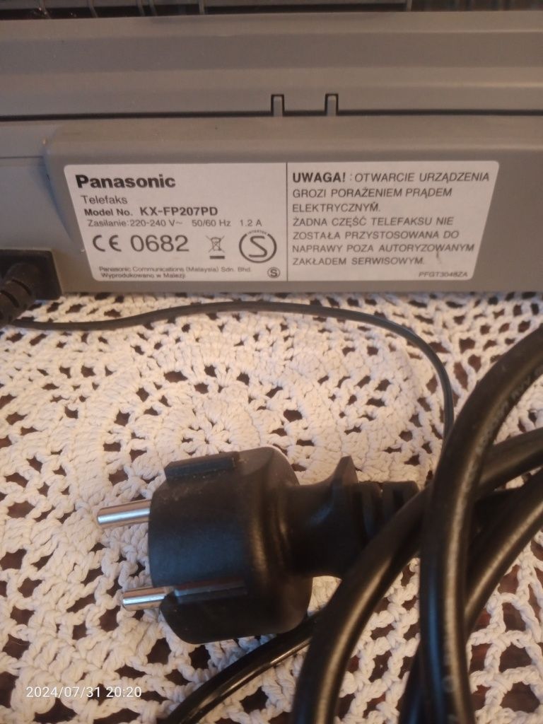 Telefaks panasonic KX-FP207PD