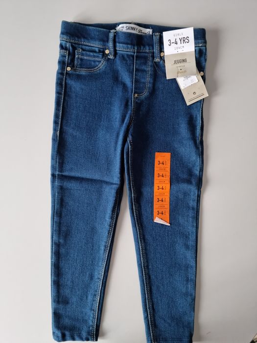 Nowe leginsy jeansy 104 denim