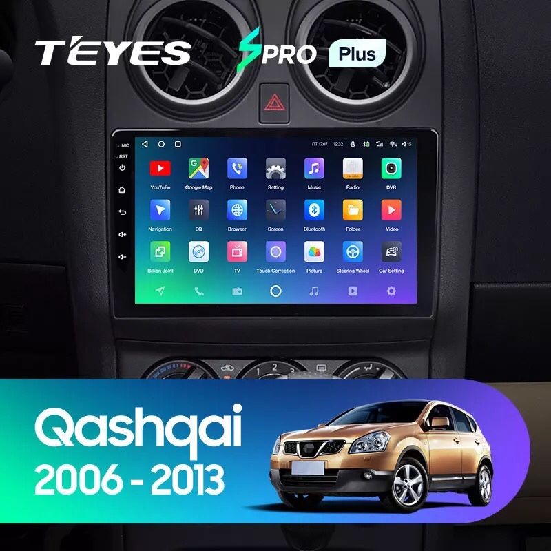 Штатная магнитола Teyes Spro+ Nissan Qashqai 2006-2013 GPS