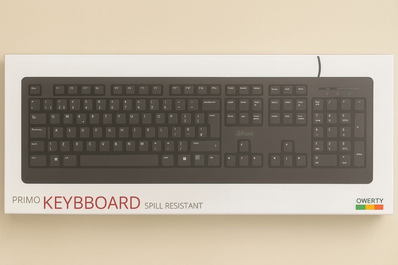 Teclado Trust Primo – Resistente a Derramamentos