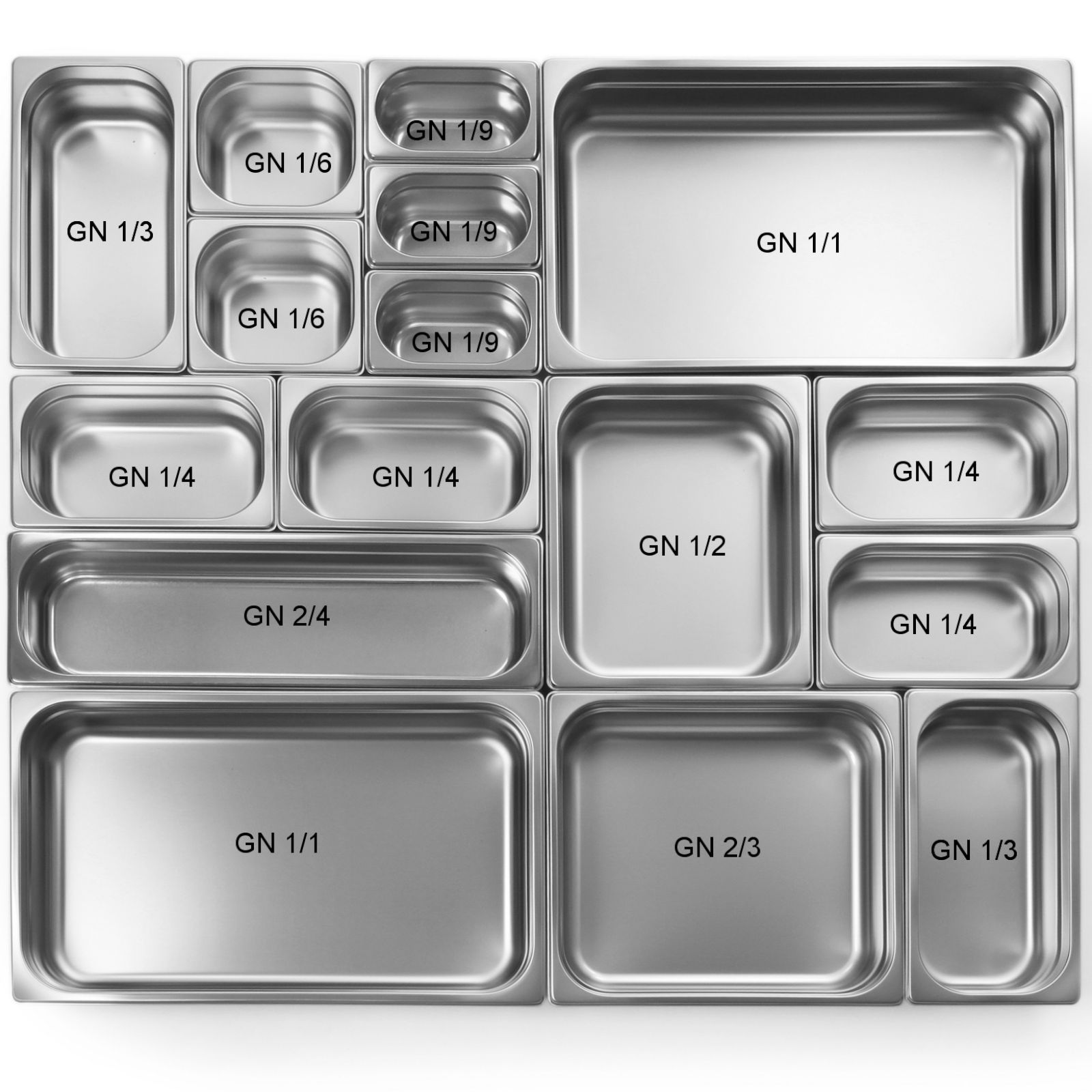 pojemnik gn 2/1 stal nierdzewna profi line wys. 20 mm - hendi 801154