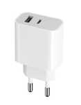 Ładowarka Sieciowa USB Maxlife 20W 1x USB 1x USB-C kolor: biały