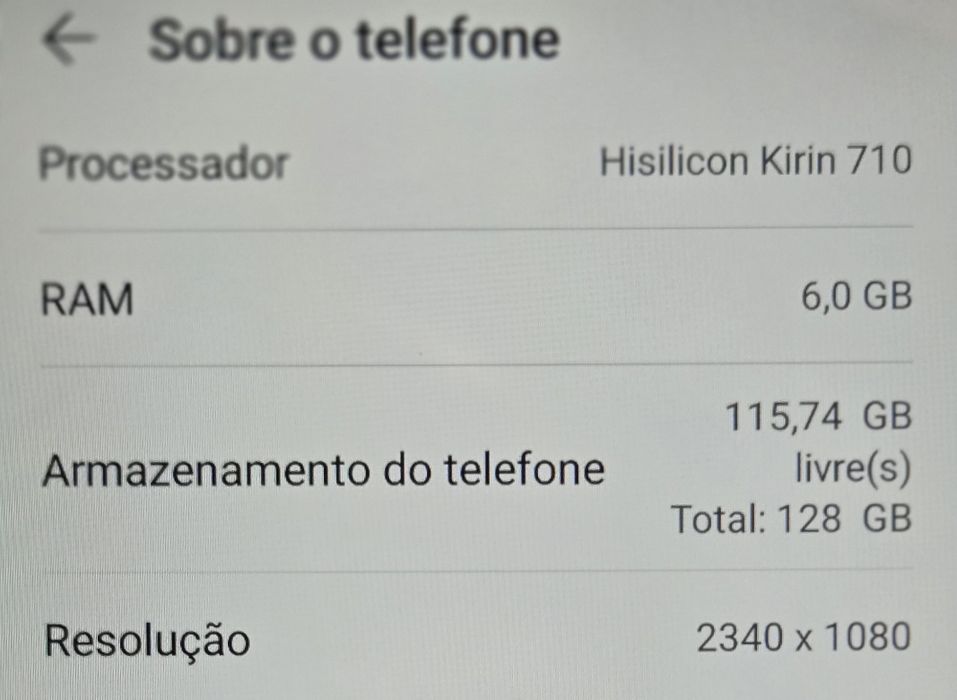 Huawei Honor 8X Ai 6GB RAM 128GB de ROM Novo.