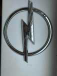 Емблєма значок logo Opel astra h 3 gm оригінал 122mm
