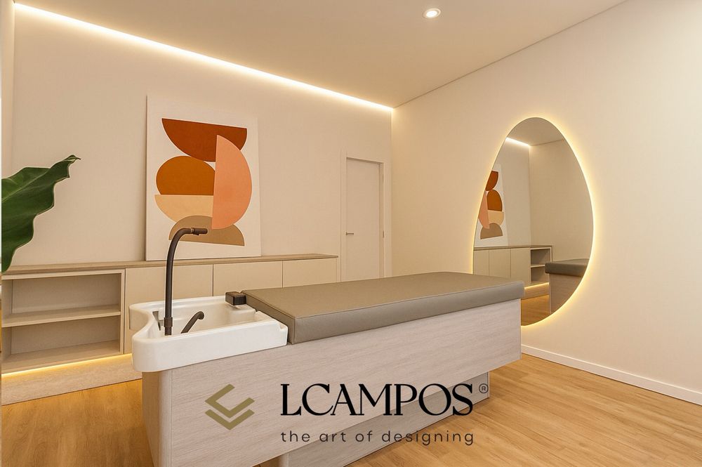 Mobiliário á medida para cabeleireiro e estética