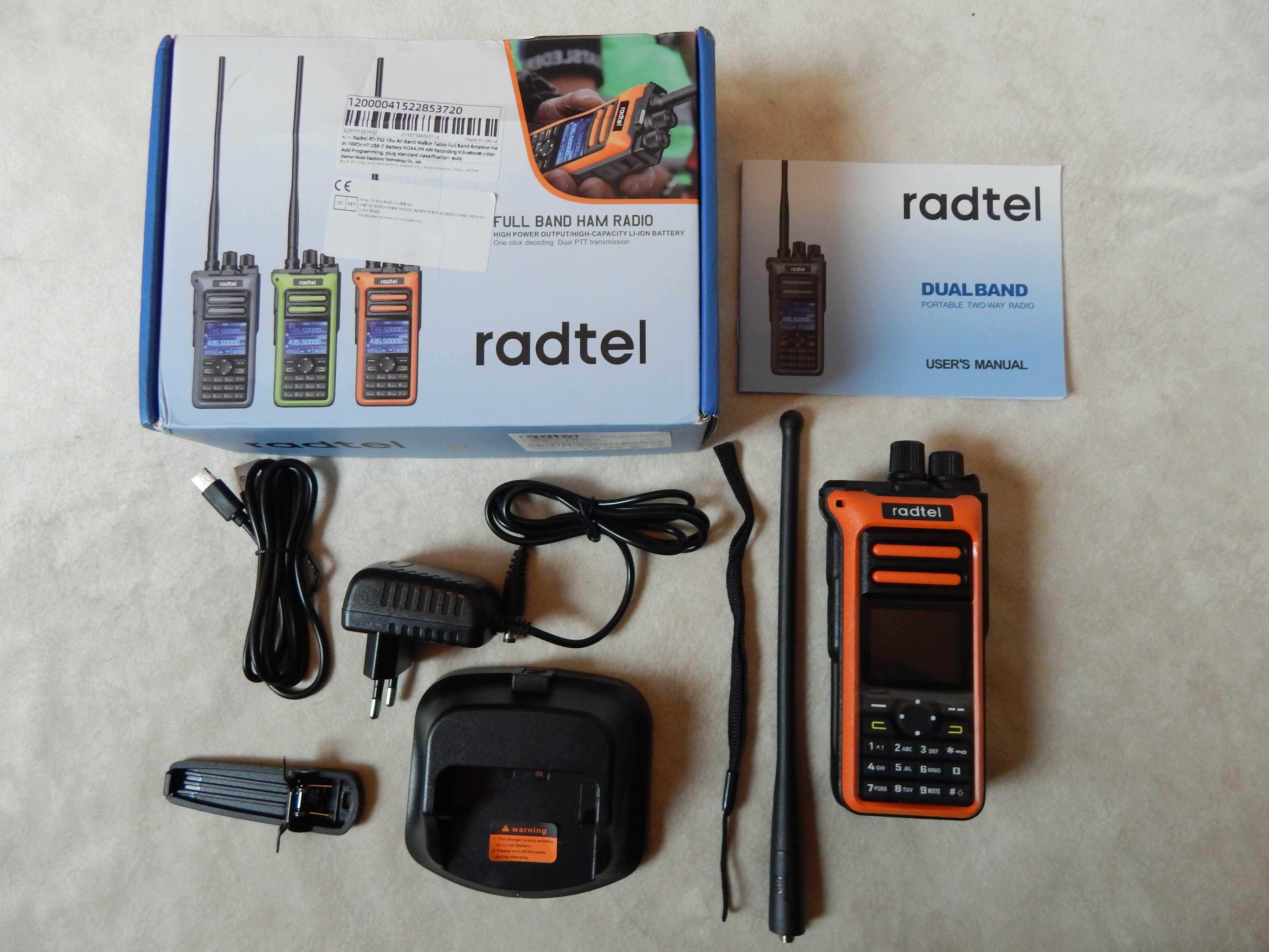 Радиостанция Radtel RT-752 ; Zastone M10 .Прошита - русское меню.
