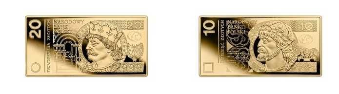 Polskie banknoty obiegowe – zestaw 10 zł + 20zl