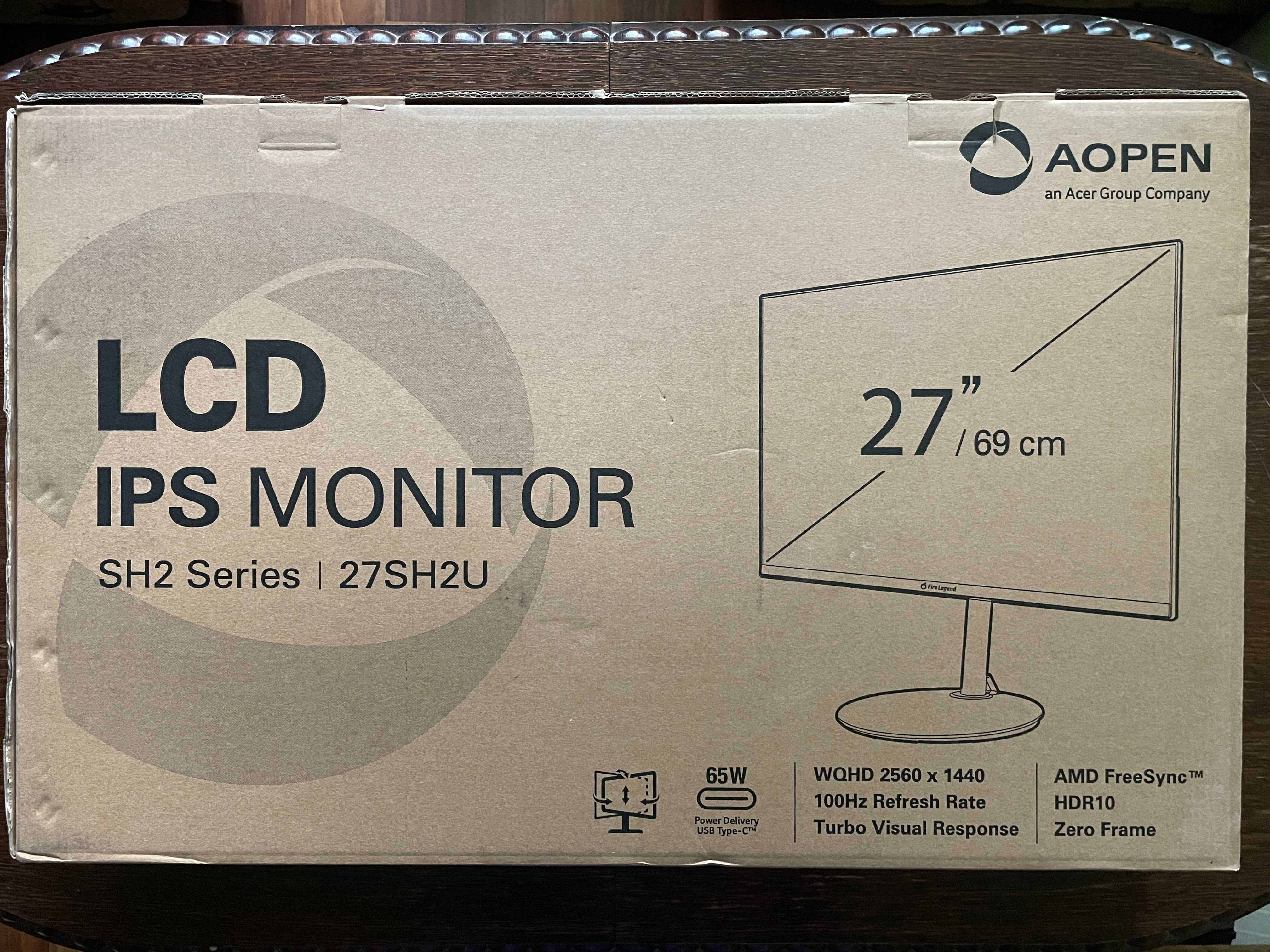 Монитор 27" AOpen (an Acer Group) 27SH2U WQHD 2560x1440 IPS 100Hz, 1ms