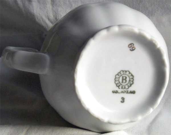 Sygnowany Porcelanowy MLECZNIK Bogucice Zdobiony złotem czas PRL u