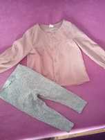 Komplet H&M tunika i legginsy r.80