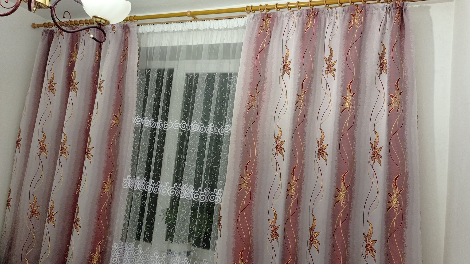 Штори 1,50*2,43 дорога тканина, ламбрекен