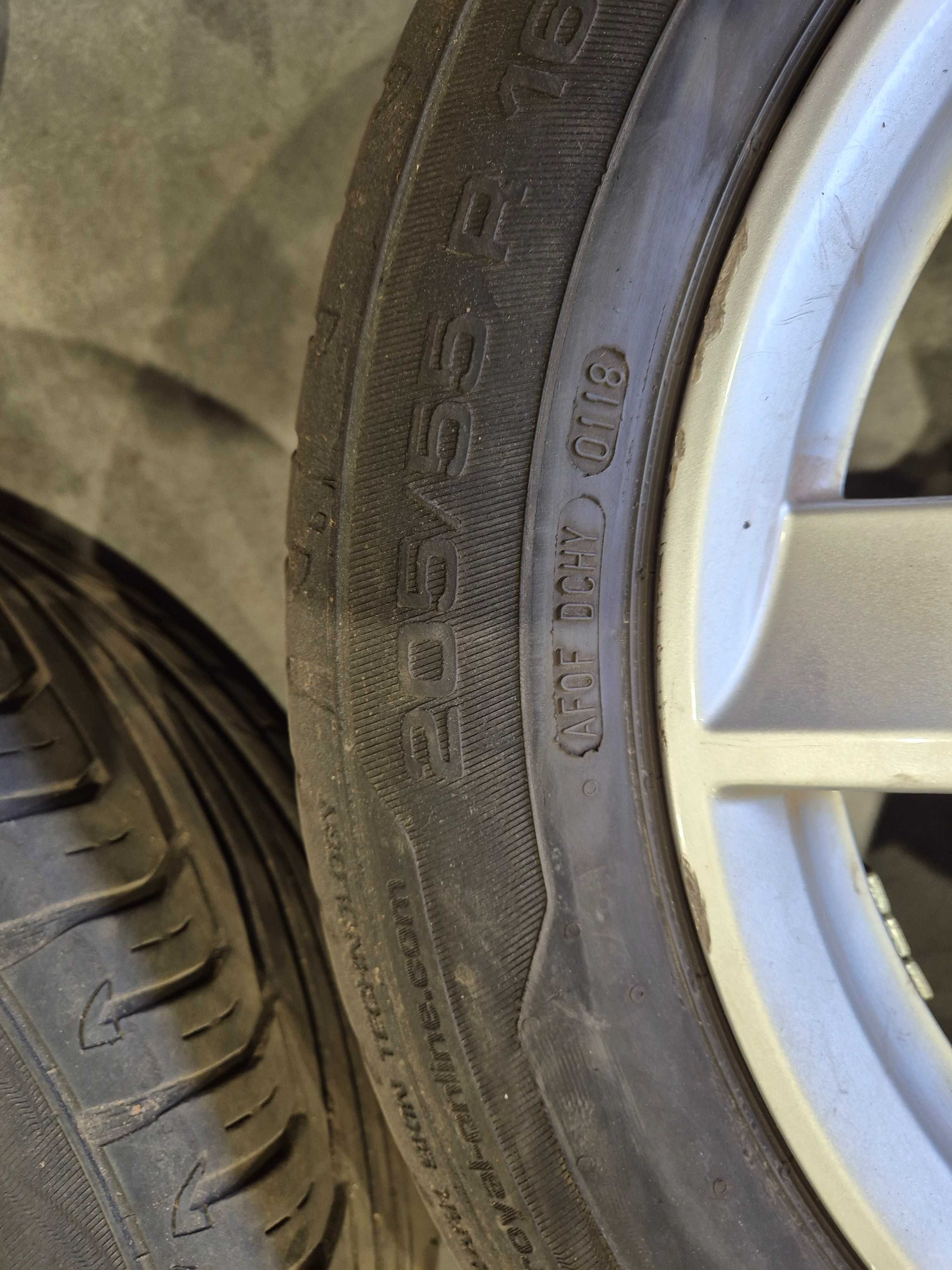 Felgi aluminiowe 5x112 16 cali 6,5 J ET 33 opony letnie 205/55/16