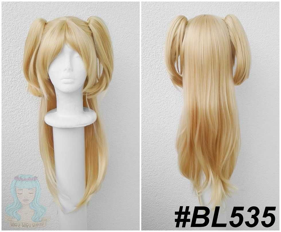 Yuzu Aihara peruka blond z kitkami długa z grzywką cosplay wig Citrus