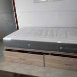 (Como novo) Cama inteira c/2 gavetas de arrumação + Colchão