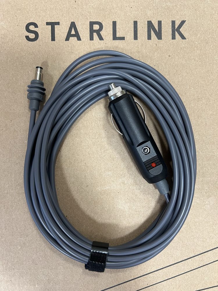 Кабель в прикурбвач 12 вольт starlink mini 12v адаптер 5м