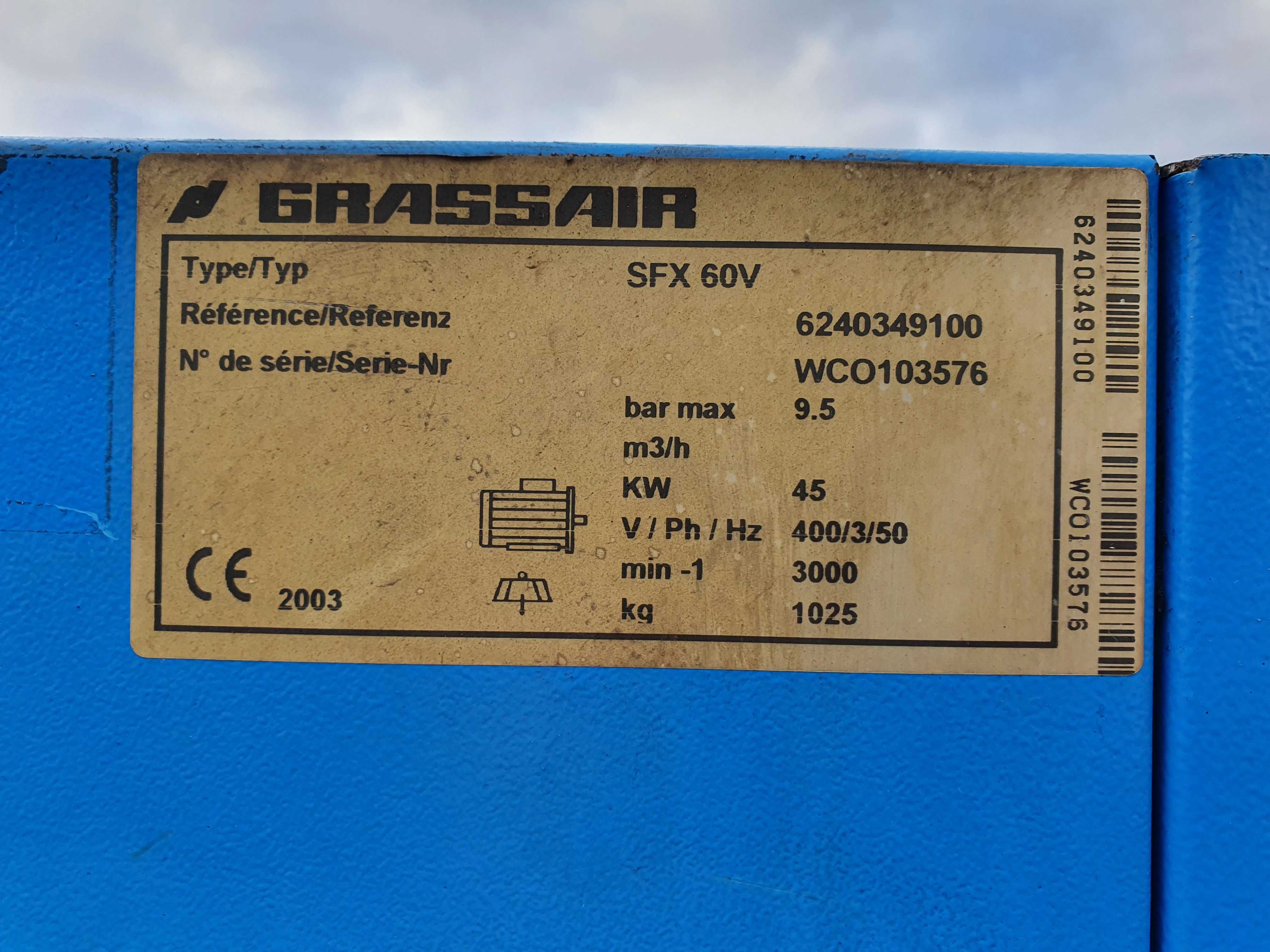 Kompresor śrubowy GRASSAIR SFX 60 45 kw