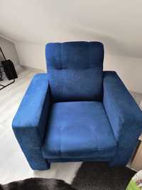 2 fotele  ciemno-niebieskie
