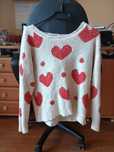 Sweter w serduszka George s, m