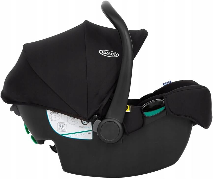 Graco Lekki Fotelik Snuglite I-size 0-13kg Midnight+baza Snugturn