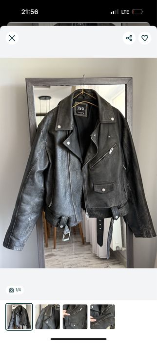 Куртка Zara шкіра