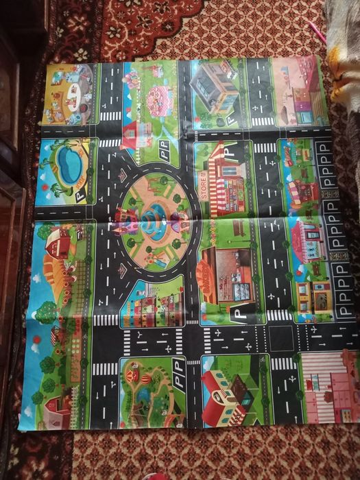 Игровой коврик для машинок