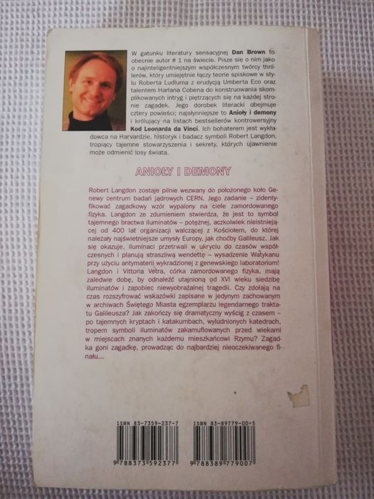 Anioły i demony Dan Brown