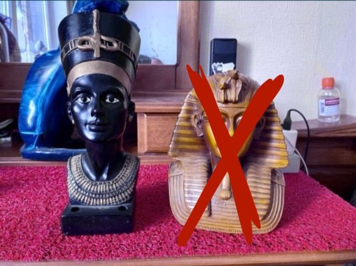 Египетская статуэтка, статуетка, фараон, сфінкс, піраміда, Бастет