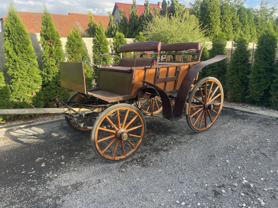 Zabytkowa bryczka konna z 1920 roku – piękny klasyk!