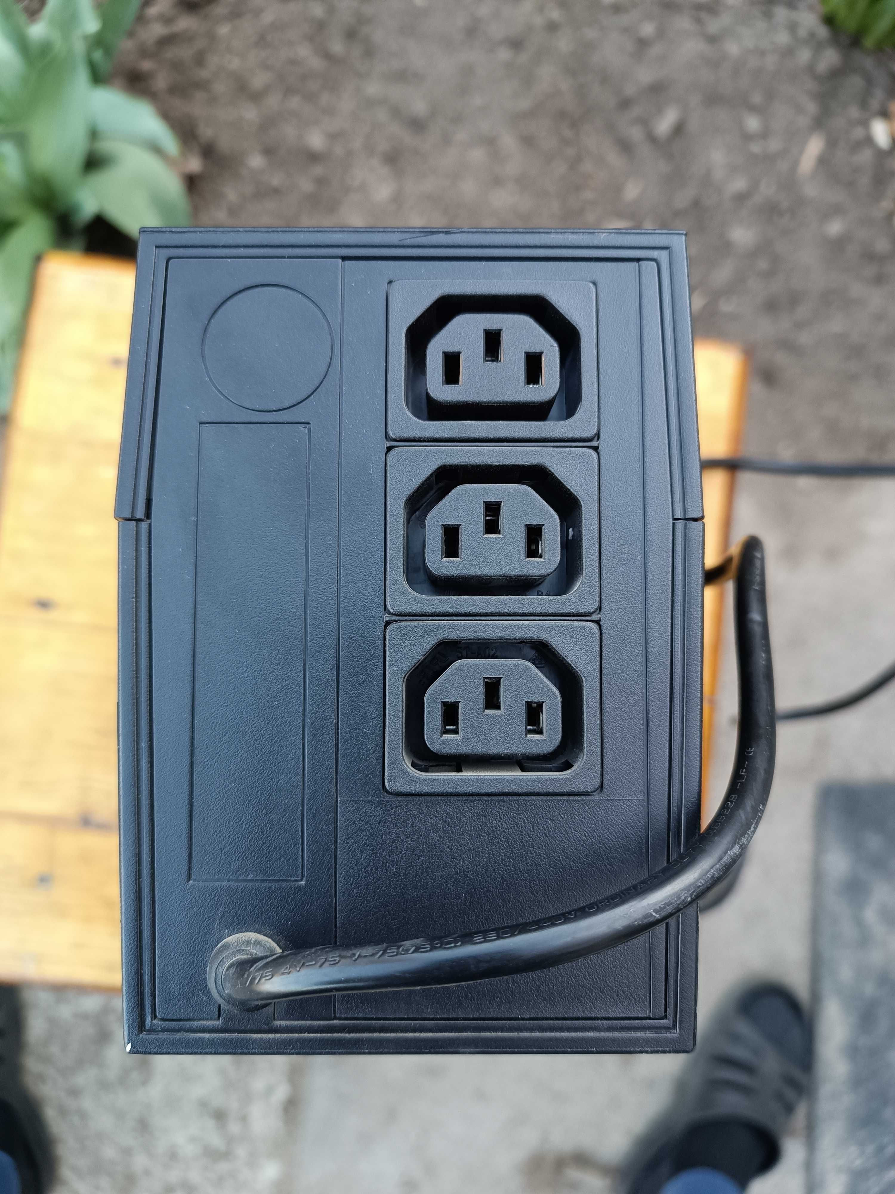 УПС Powercom RPT-600A бесперебойник ББЖ UPS ИБП