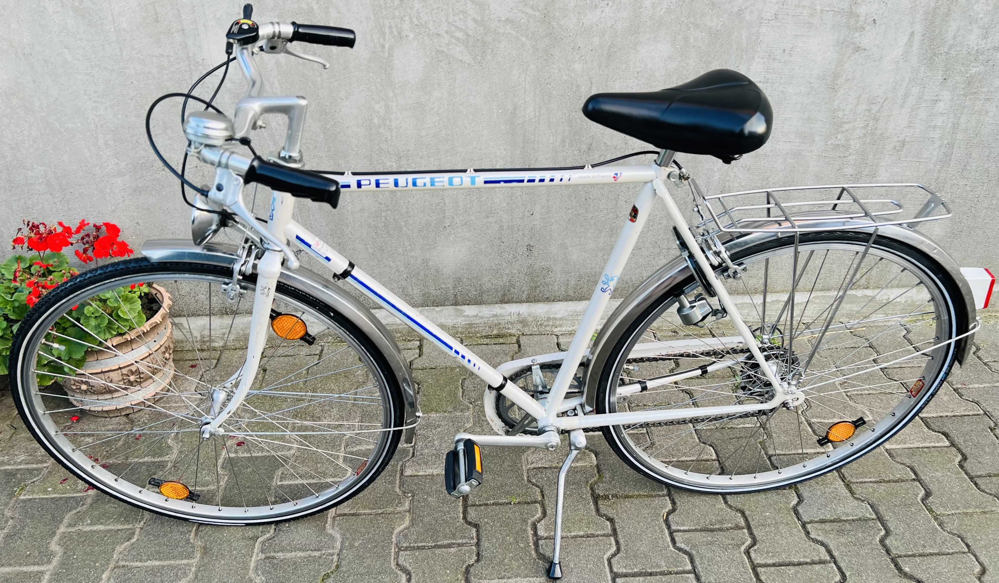 Rower Męski PEUGEOT Carbolite 28" 5 biegów Biały Turystyk Klasyk 1985r
