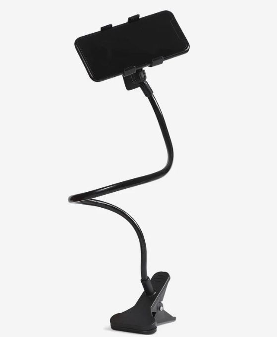 Suporte telemóvel PRETO c/ mola