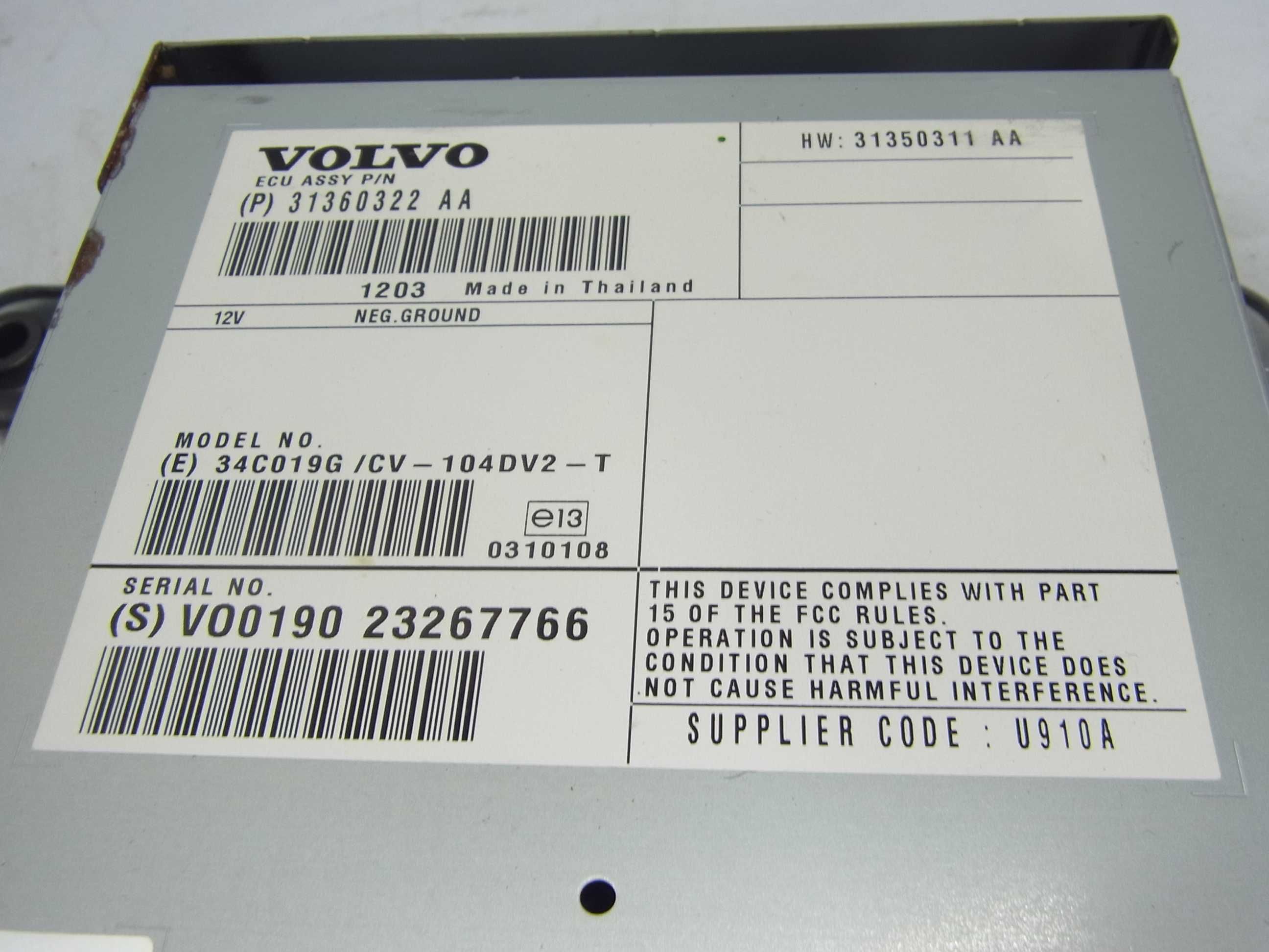 Wzmacniacz moduł radia Volvo XC60 I V70 III XC70 II S80 II