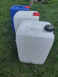 Kanistry bańki 25-30 litrowe na wode paliwo olej po 1 krotnym uzytku