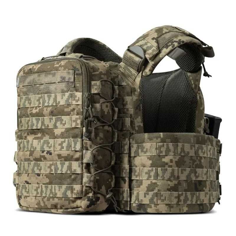 Тактичний рюкзак на 10л до плитоноски на MOLLE. Cordura 1000D. Піксель