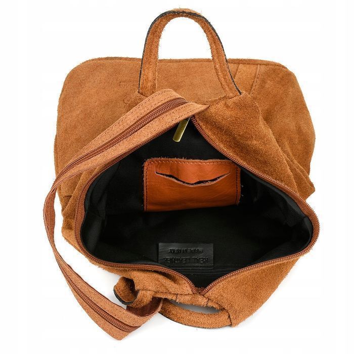 Vera Pelle włoski Plecak Skórzany damski mały