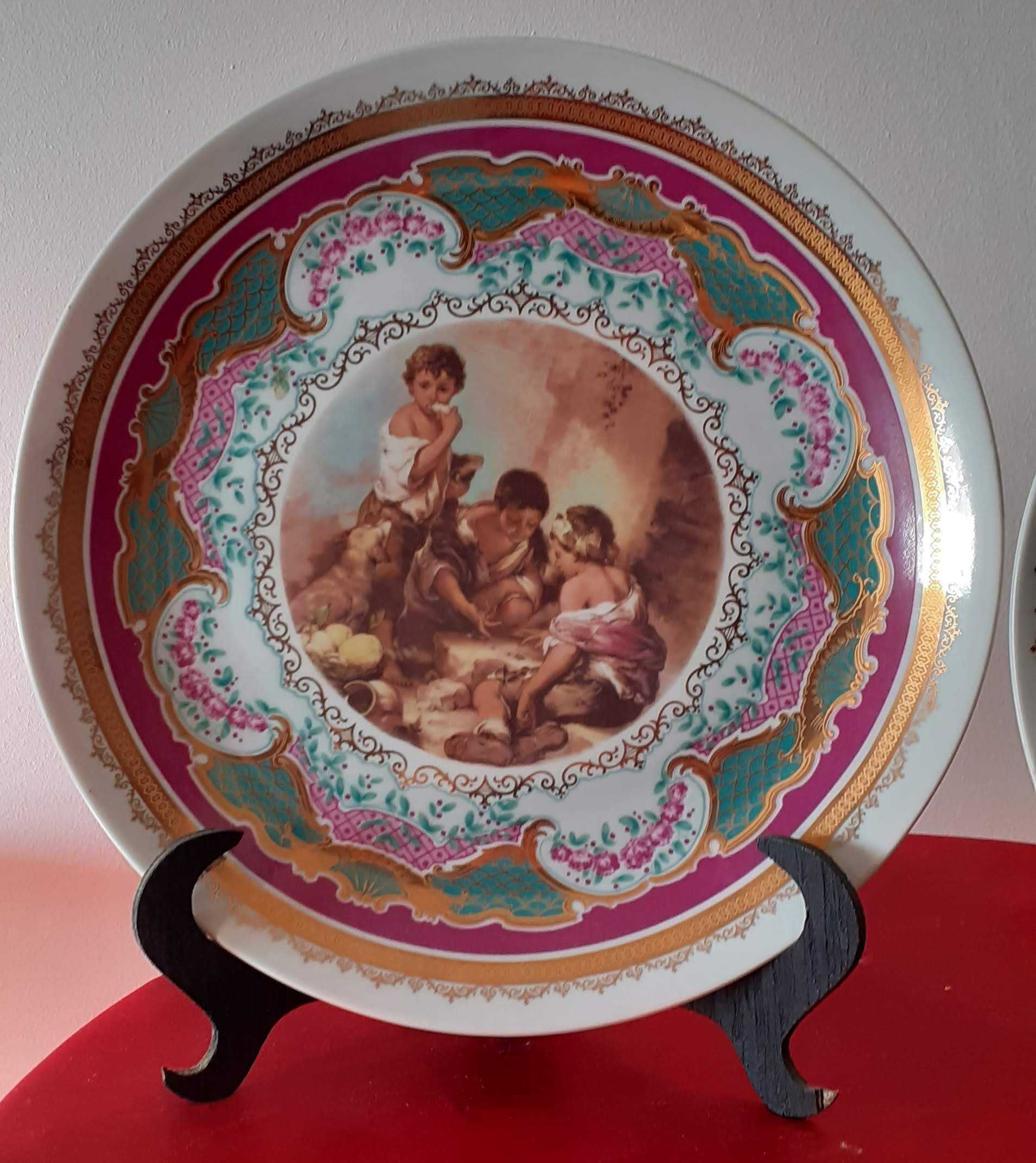 Pratos de porcelana limouges