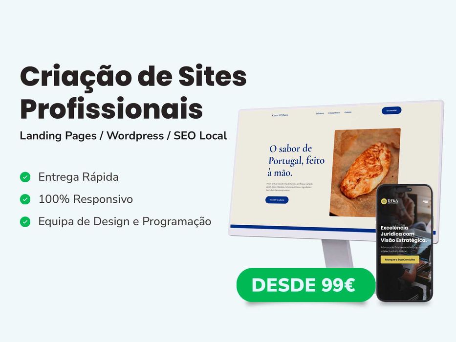 Criação de Sites WordPress Profissionais – Desde 99€