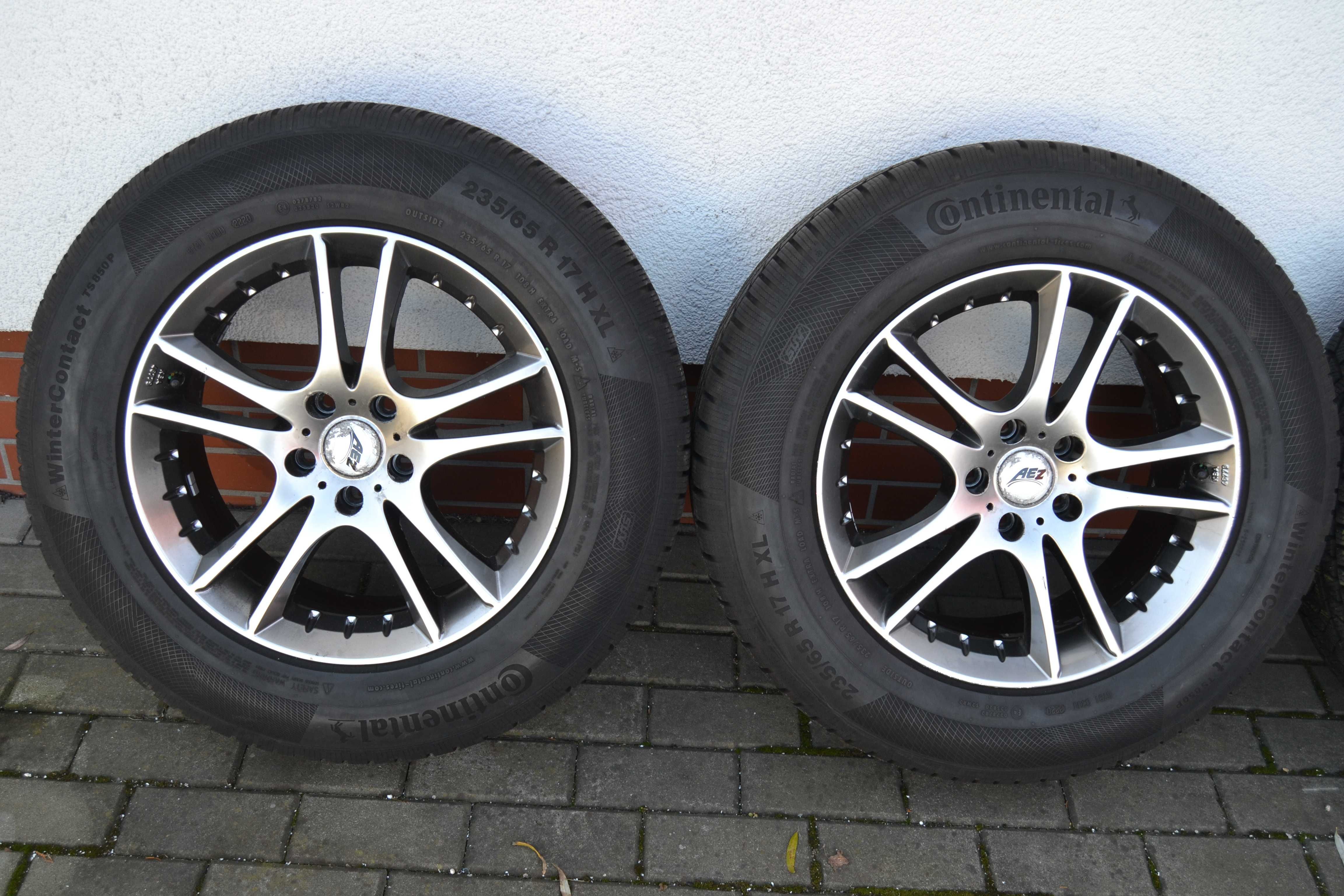 Komplet kół zima Audi Q5 Mercedes VW 5x112 235/65r17 Continental q5