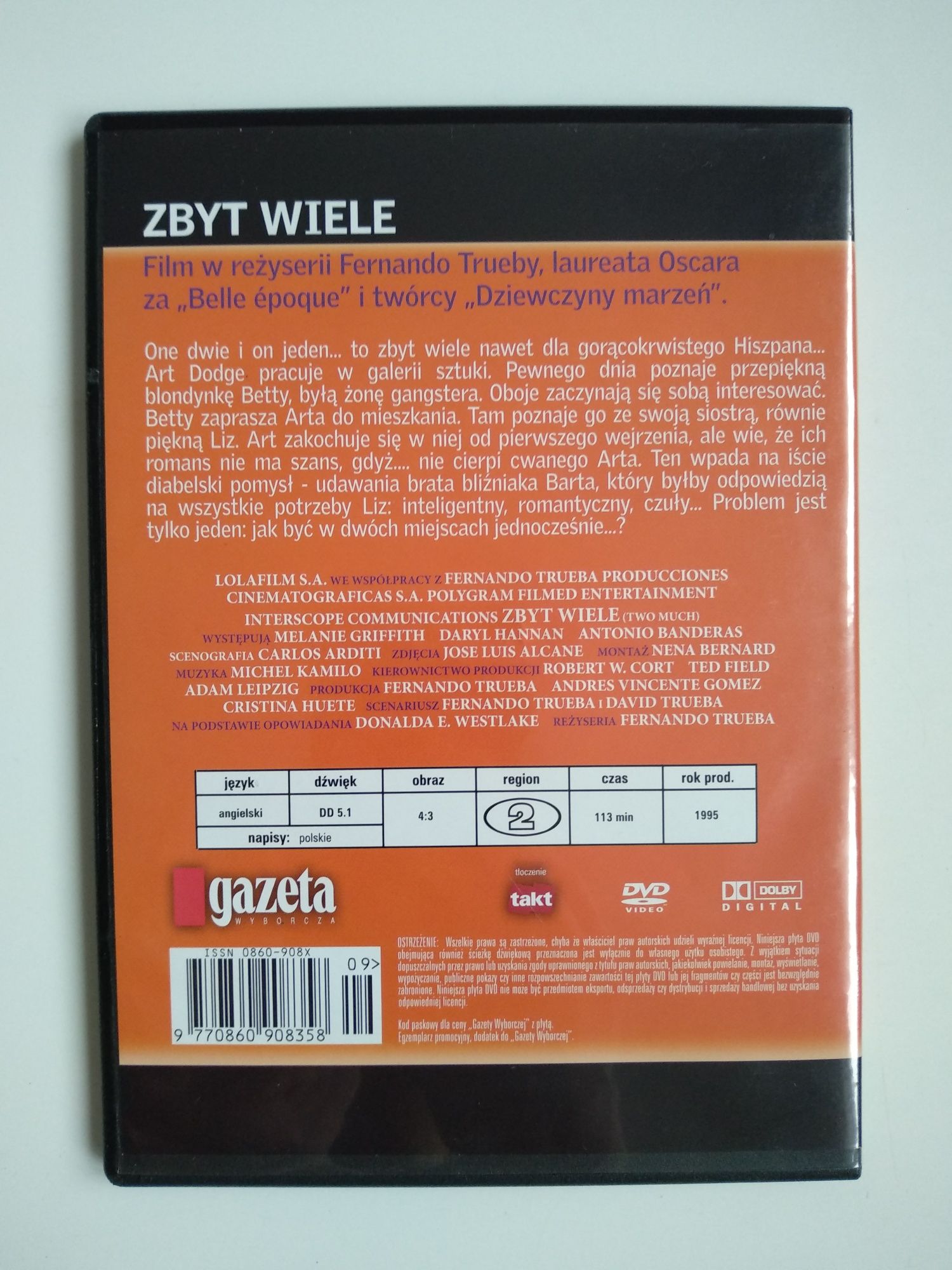 Zbyt wiele - wyst. Antonio Banderas, Melanie Griffith