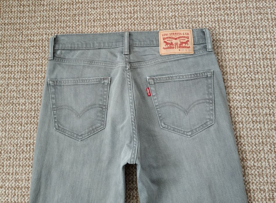 Levi's 511 джинси slim fit оригінал W30 L30 сірі лівайс