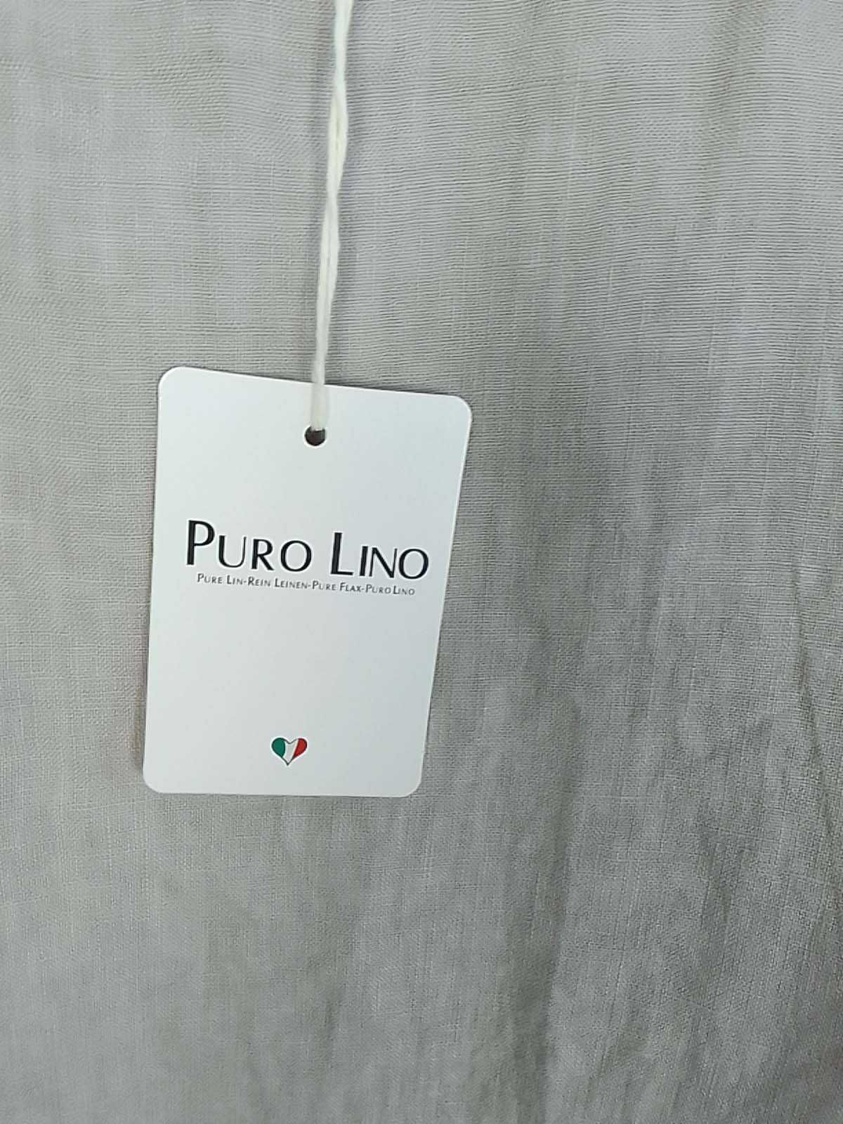 Nowa lniana koszula bluzka 100% len puro lino S M L uniwersalna