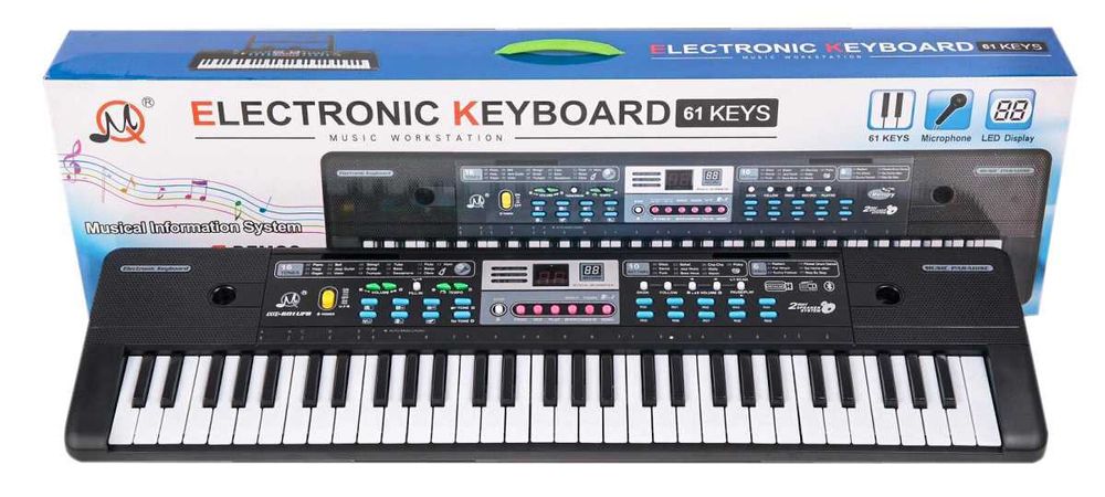 Organy Keyboard Pianinko Mikrofon Dla Dzieci (MQ-601)