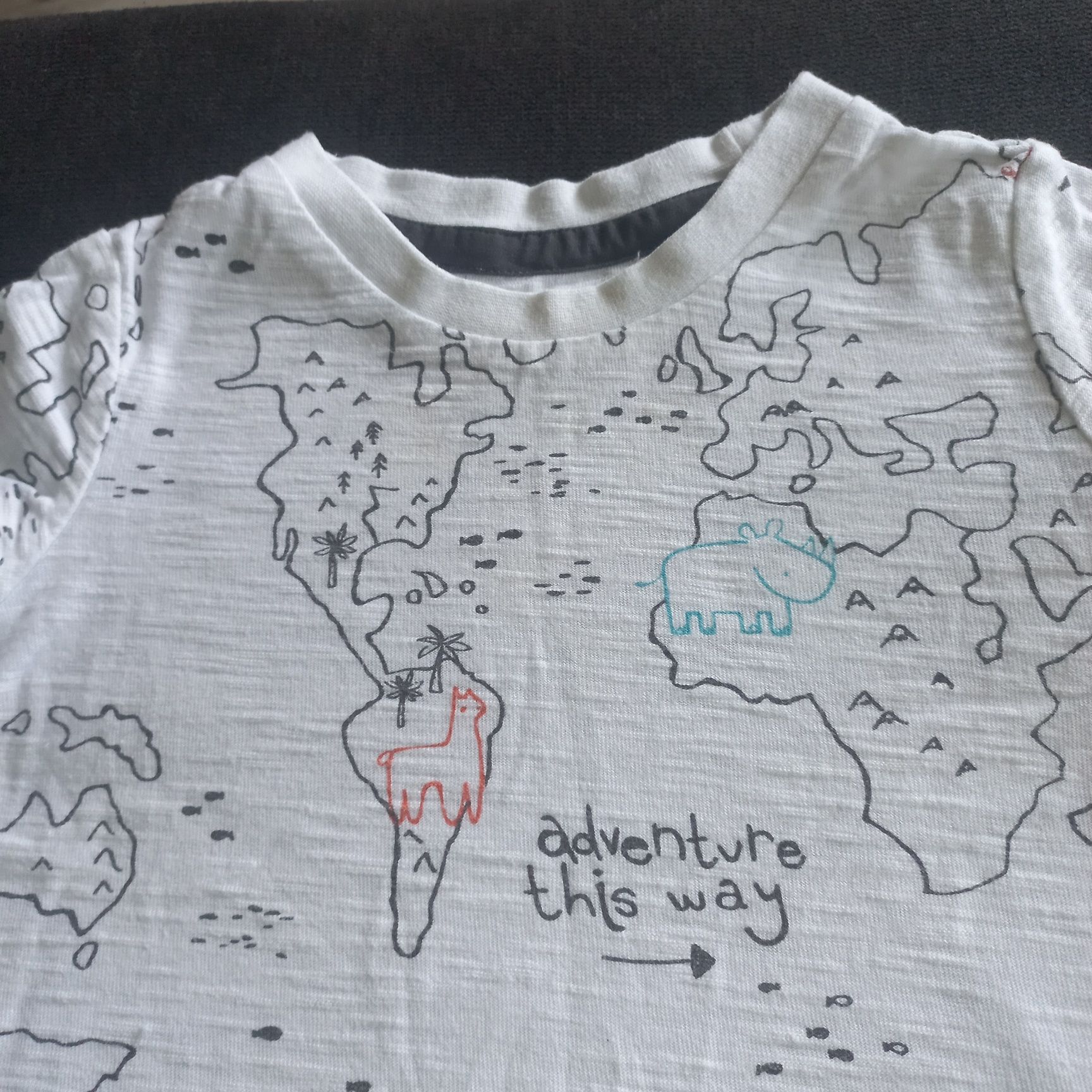 Koszulka t-shirt krótki rękaw rozm 80 safari