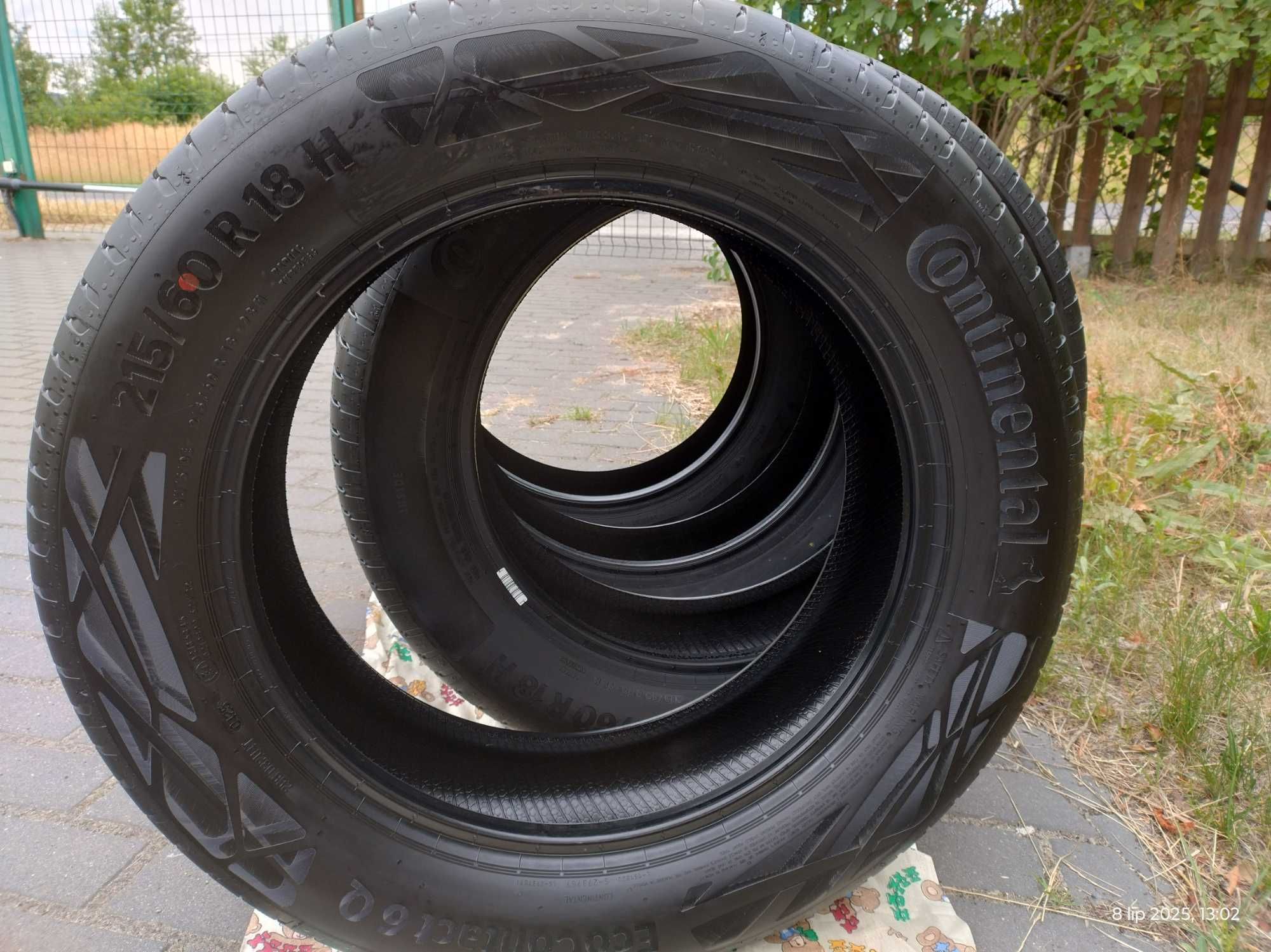 4x nowe Continental EcoContact 6Q 215/60 R18 prod. 2025